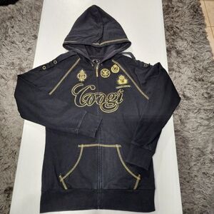 COOGI Women's Hoodie with Gold Embroidery Talla M